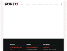 Tablet Screenshot of gretatiles.com